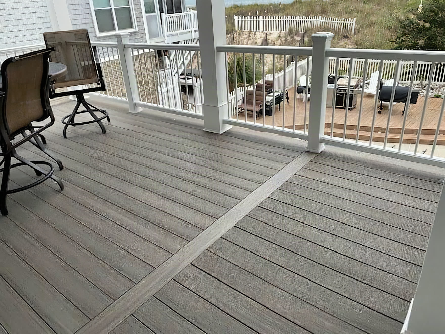 Azek composite decking installed by American Composite Deck Pros