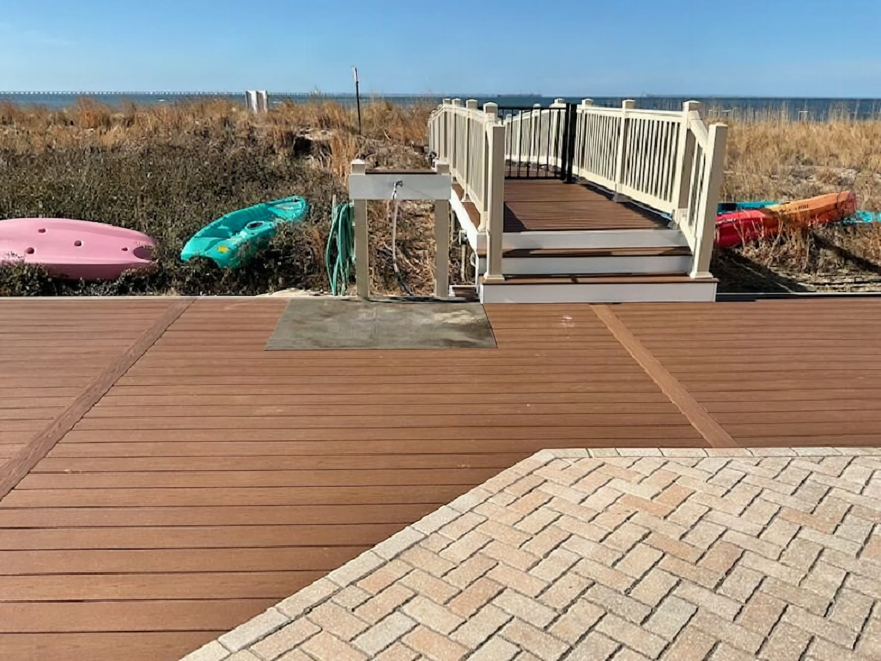 Lesner Pointe Condominiums deck installation, view 3
