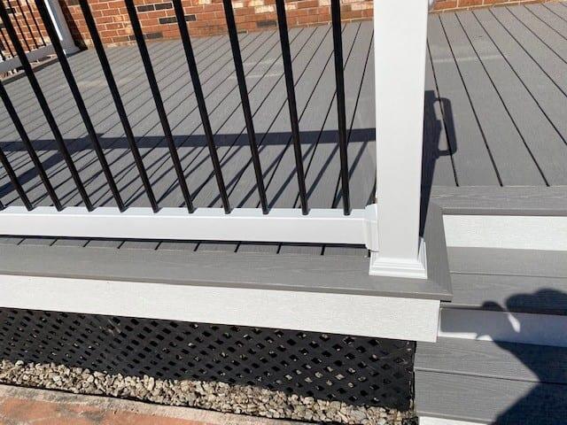 Fiberon Cottage Gray deck detail