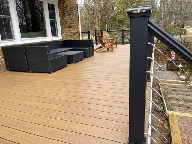 Fiberon Tuscan Villa deck detail