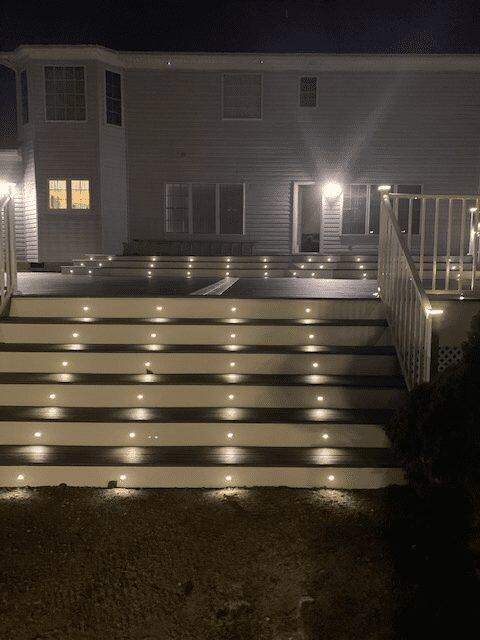 Trex Island Mist deck detail