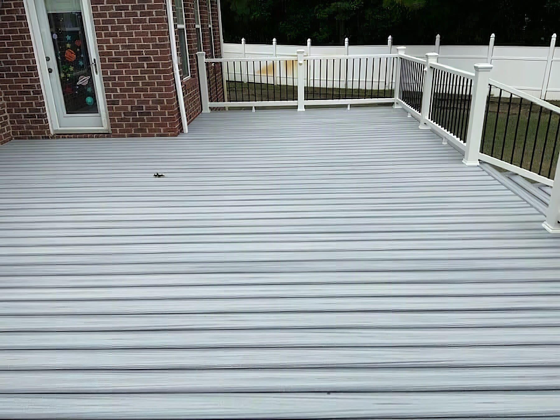 Trex Foggy Wharf composite deck installed by American Composite Deck Pros