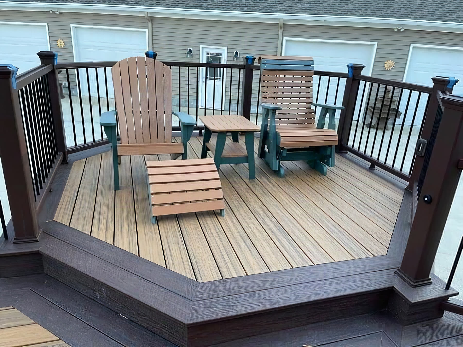 Trex Havana Gold composite deck installed by American Composite Deck Pros