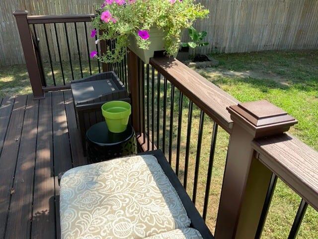 Trex Lava Rock deck detail