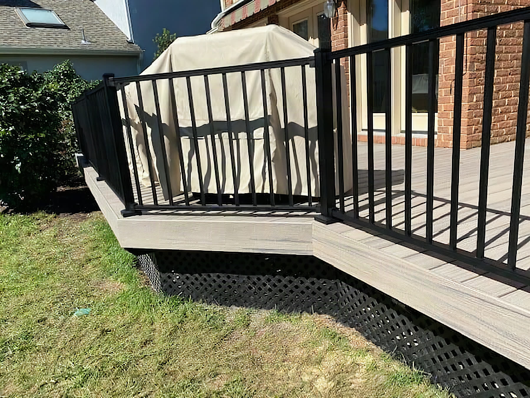 Trex Rocky Harbor composite deck installed by American Composite Deck Pros