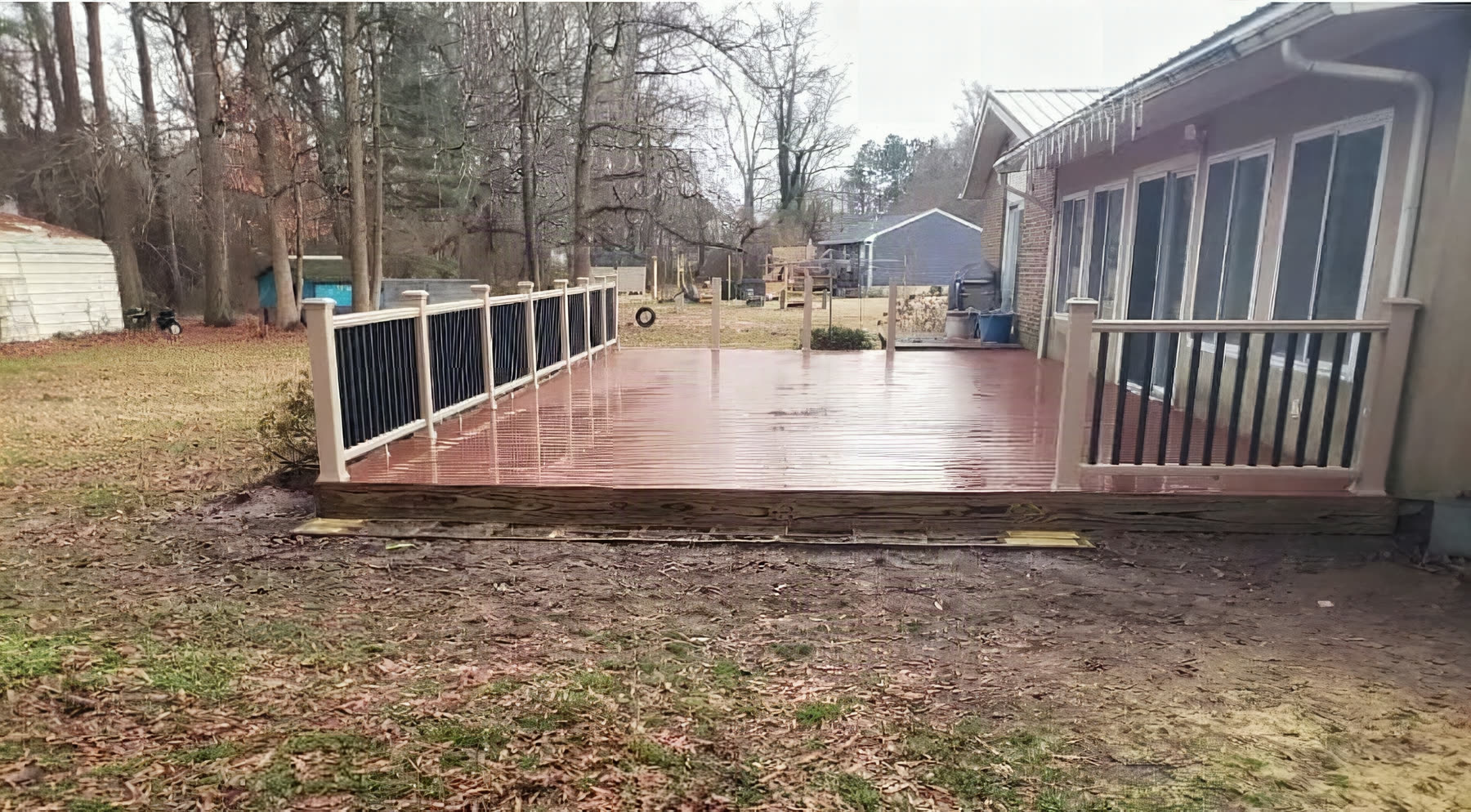 Wolf composite decking installed by American Composite Deck Pros